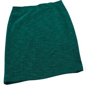 Stretch Pencil Skirt in Green & Black by Elle
